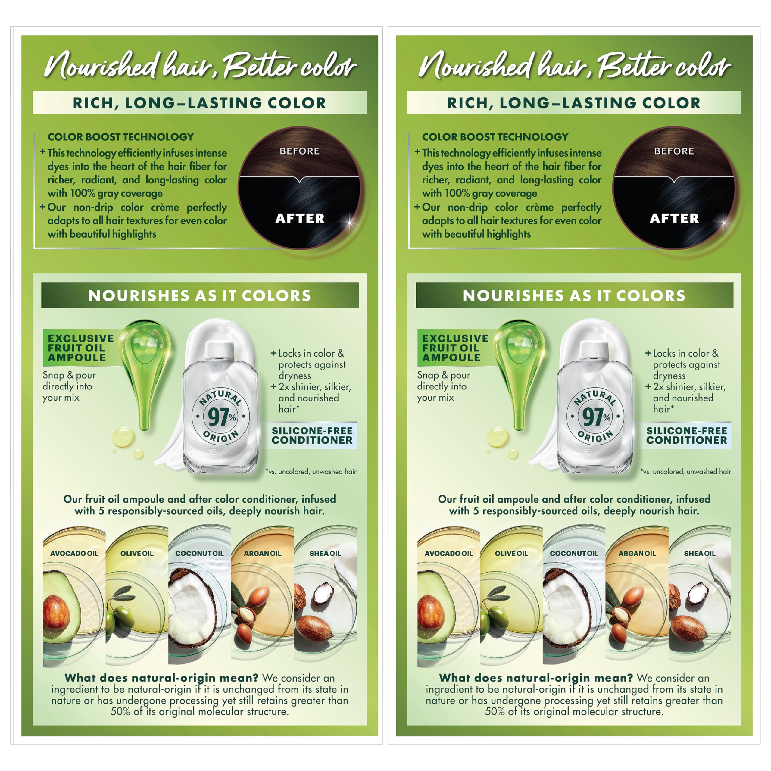Garnier Nutrisse Ultra Creme dry hair application for precise at-home color.