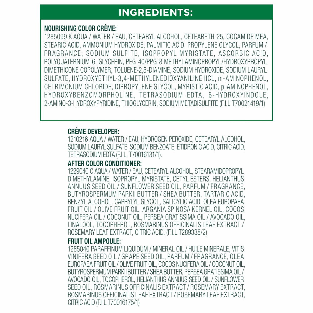 Nutrisse formula nourishes hair with plant oils for stronger color results.