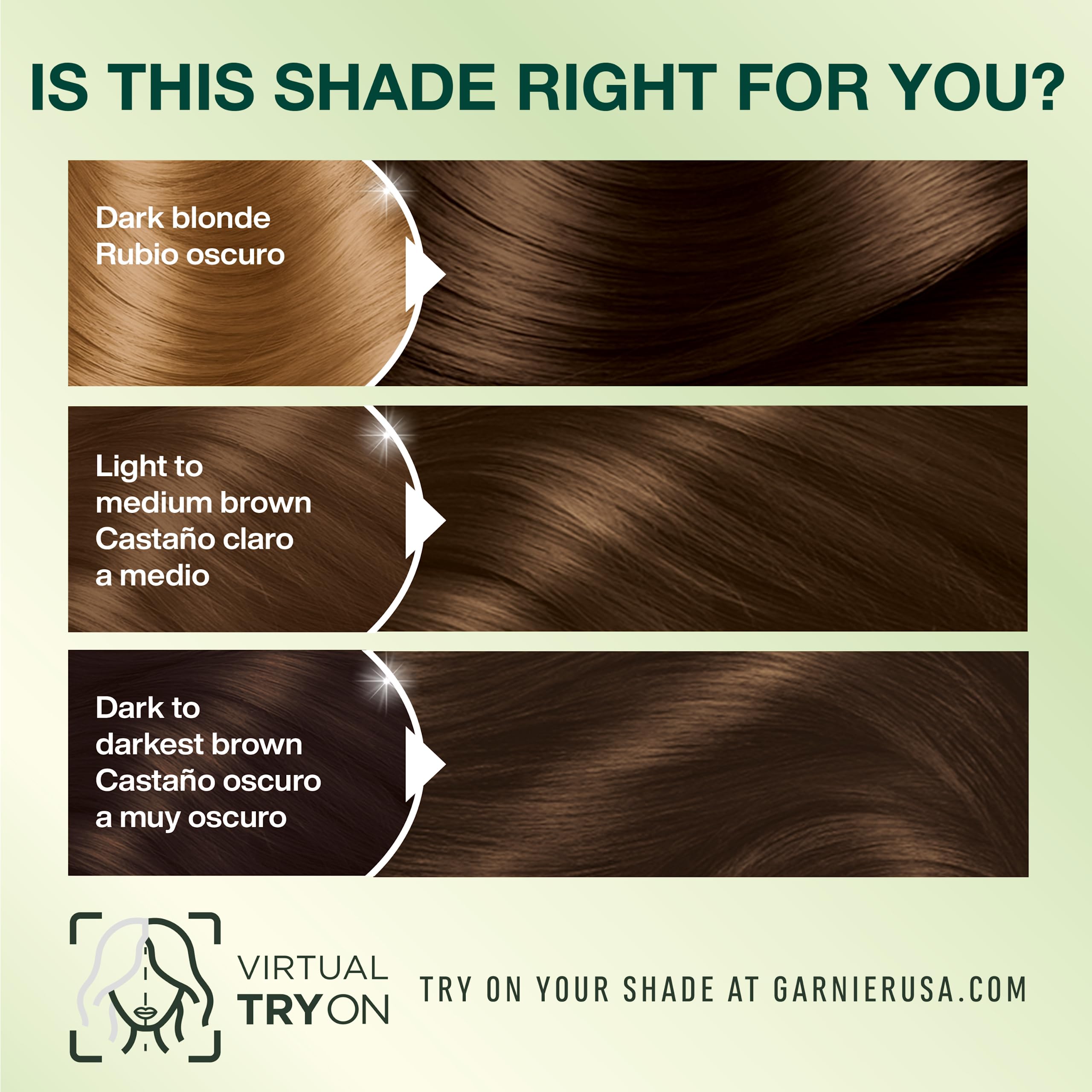 Garnier Nutrisse Ultra Creme shade swatch for Truffle 50.