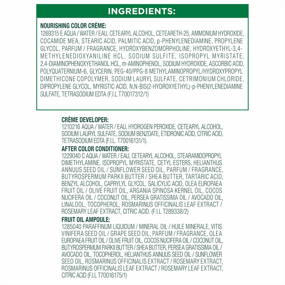 Garnier Nutrisse Ultra Creme vegan and cruelty-free shade range for many options.