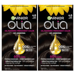 Garnier Olia 4.0 Dark Brown color bottle ready for oil-powered application