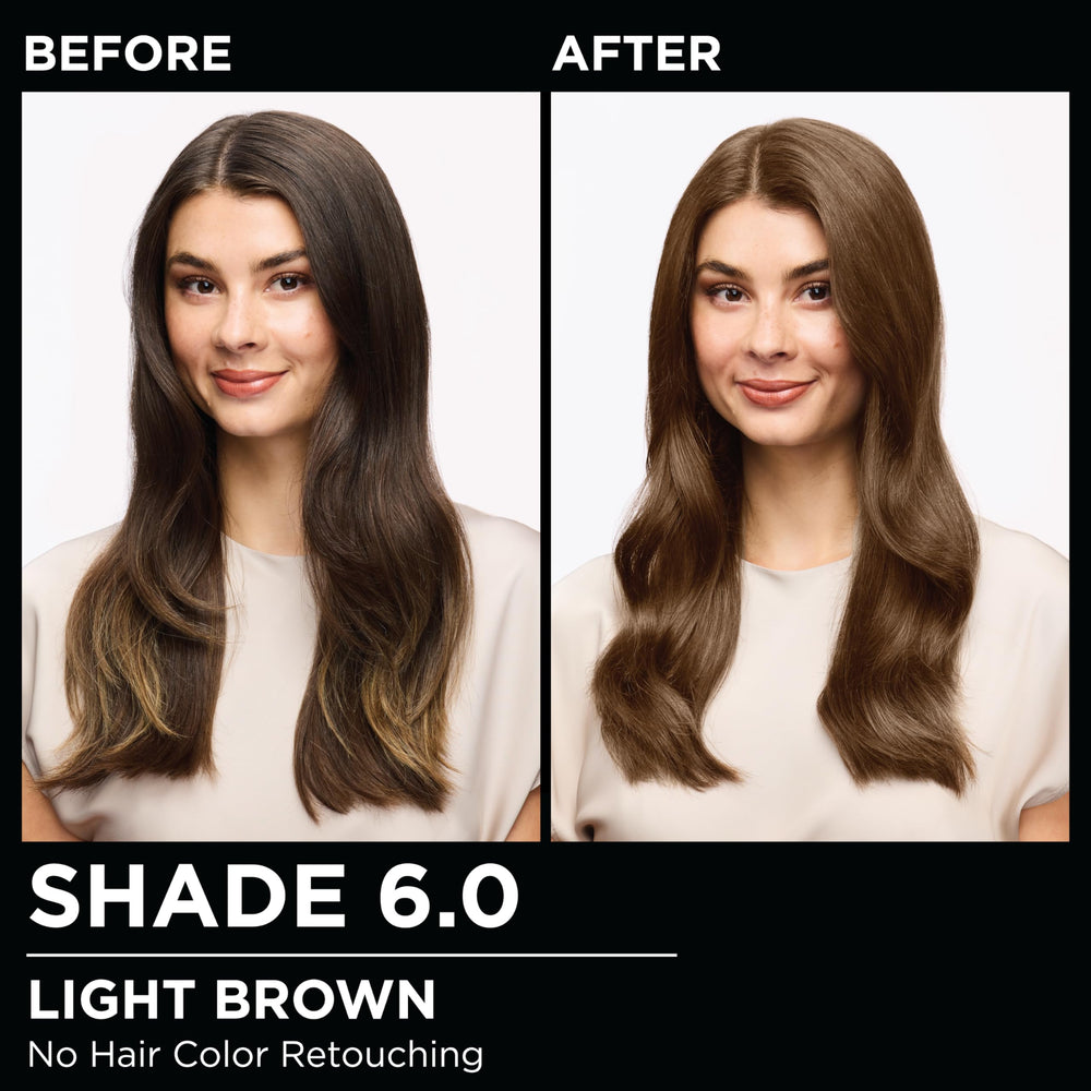 Garnier Olia 6.0 light brown shade with natural reflect.