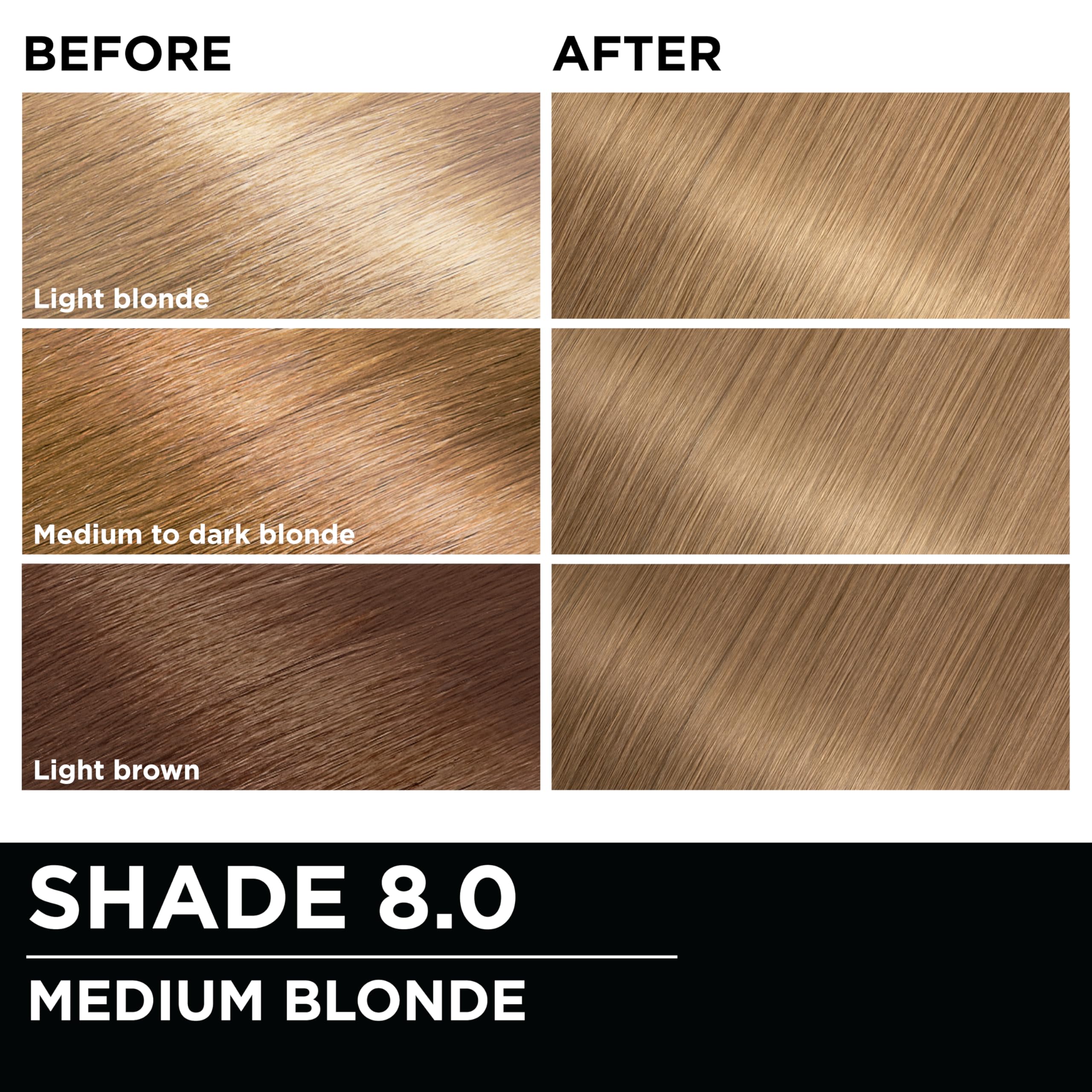 Garnier Olia after color conditioner keeps hair hydrated and soft.