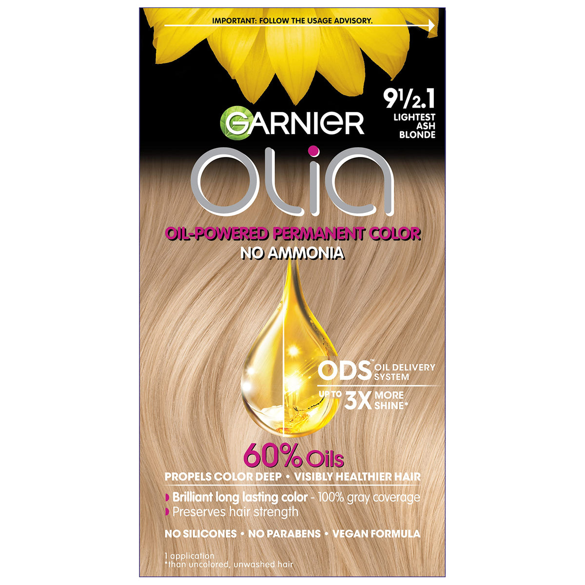 Garnier Olia ammonia-free hair color kit for at-home color