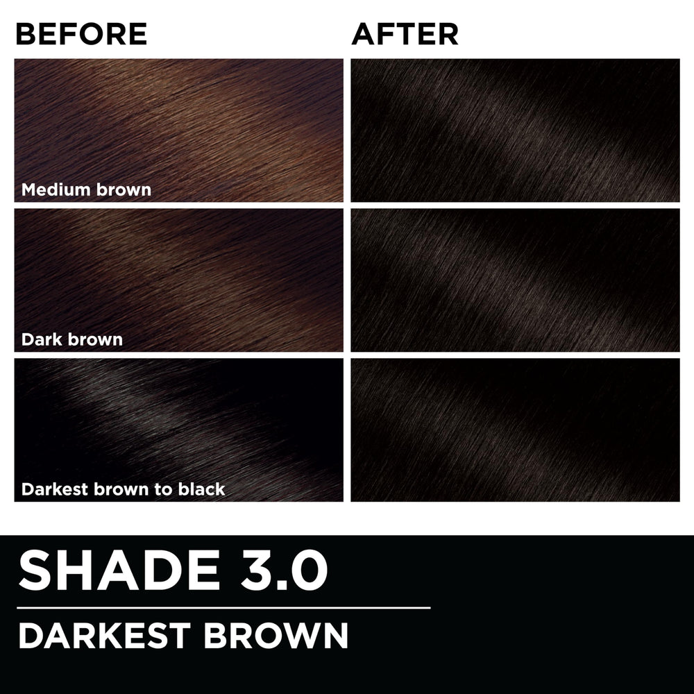 Garnier Olia instruction sheet guides step-by-step application.