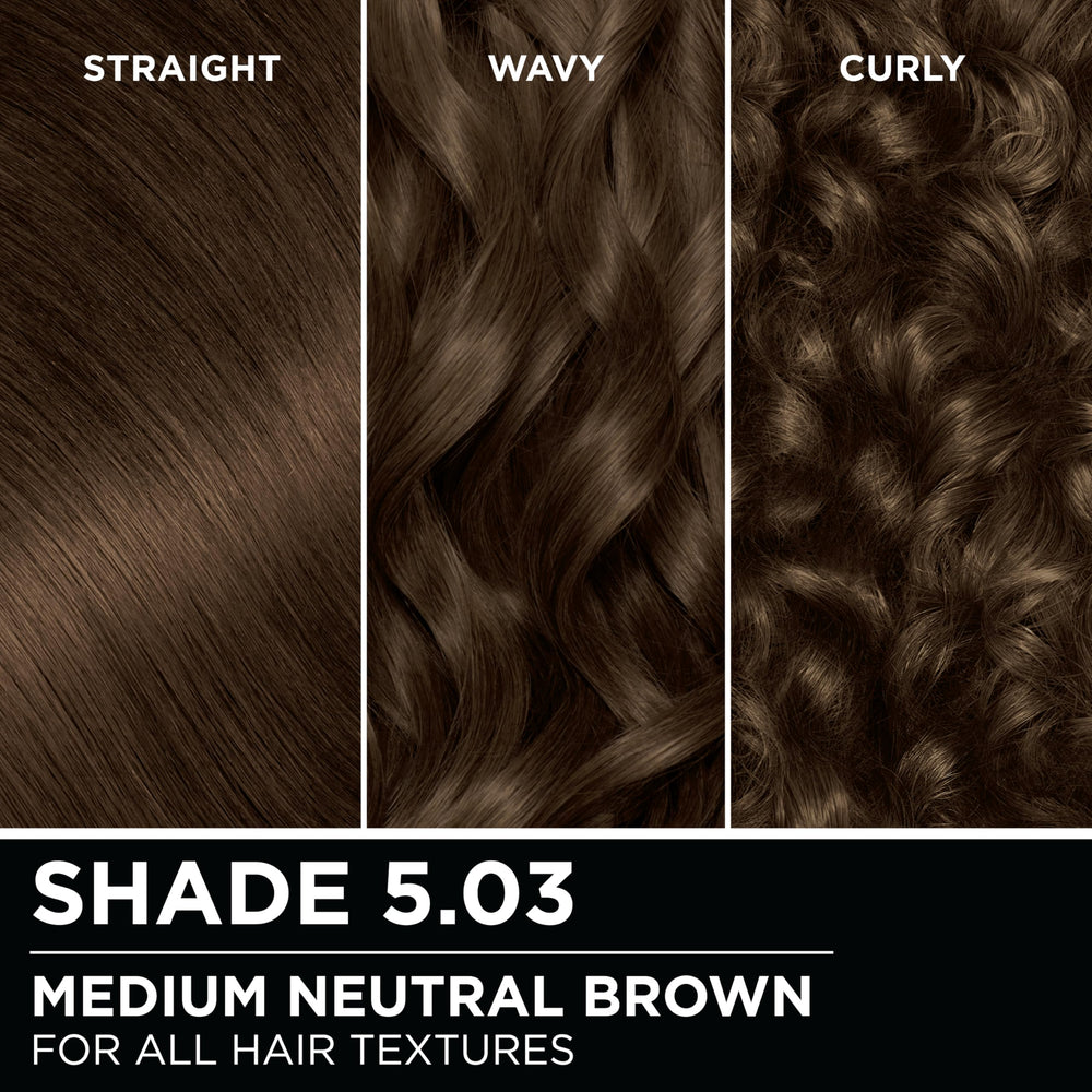 Garnier Olia instruction sheet with step-by-step color care guidance.