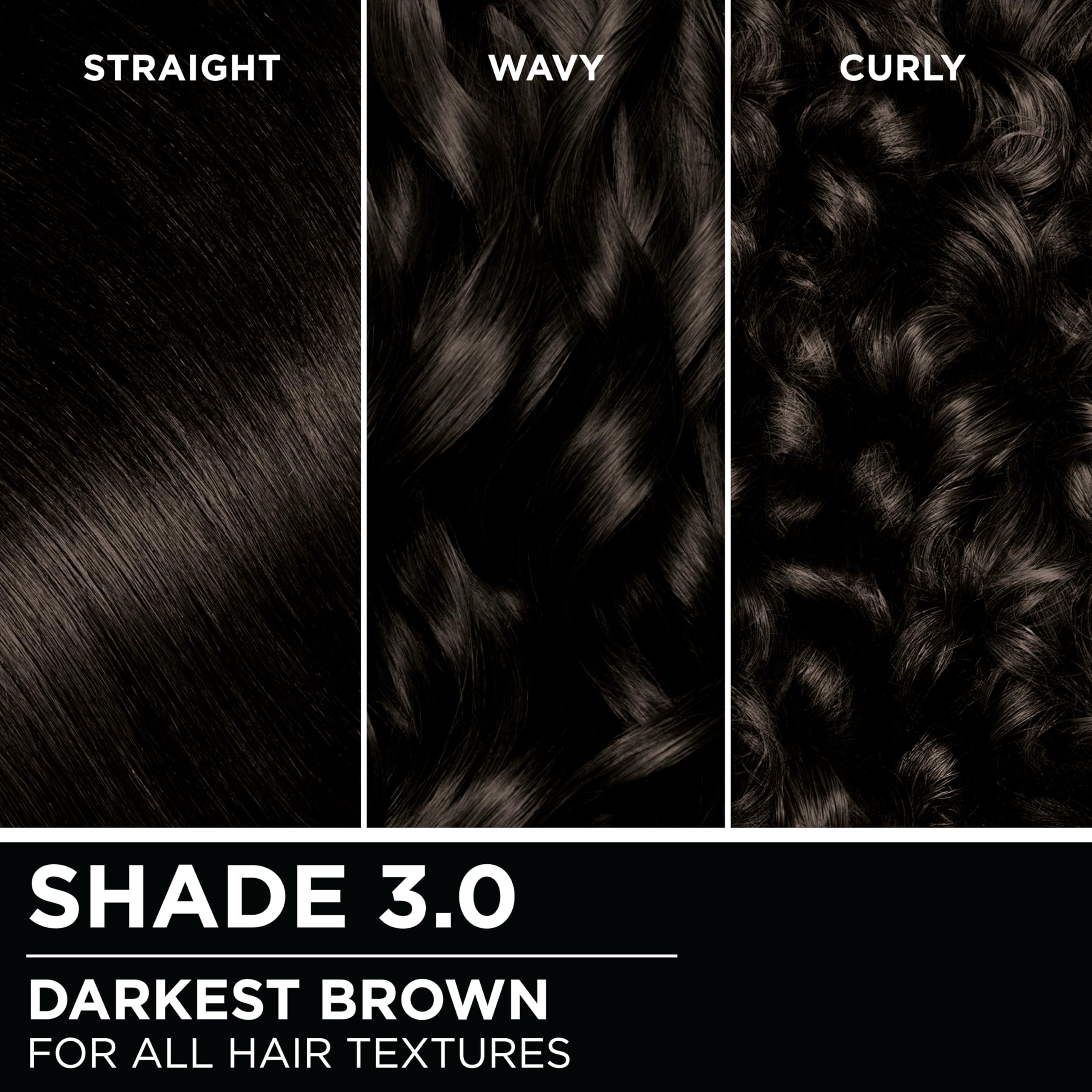 Garnier Olia oil blend 60 percent drives color deep inside hair.