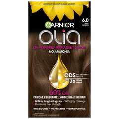 Garnier Olia oil-delivery system shows vibrant color depth.