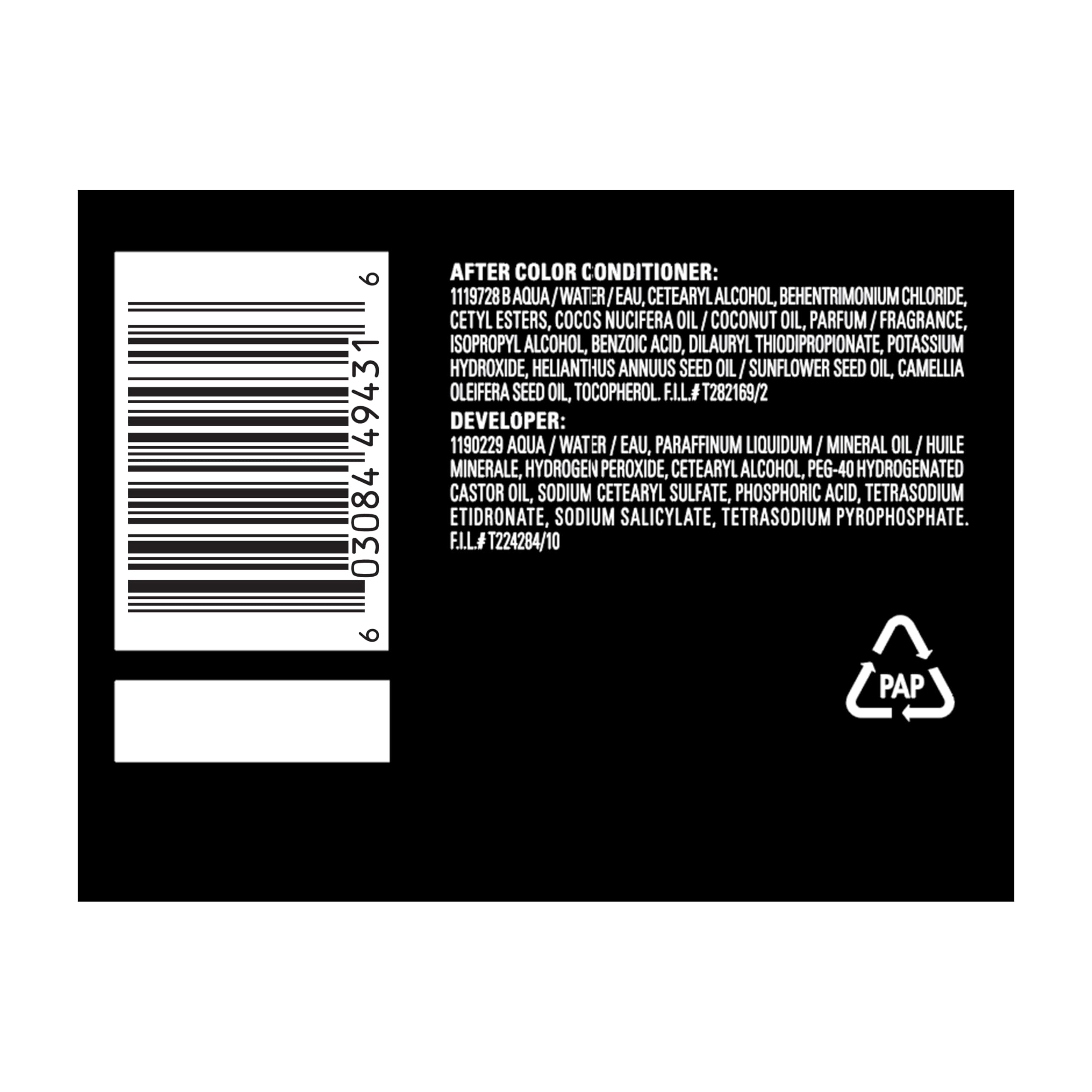 Garnier Olia packaging varies by region but includes essential tools.