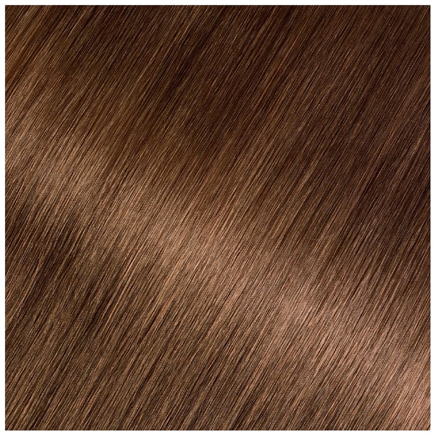 Garnier Olia shade swatches 6.3 displaying warm golden brown tones