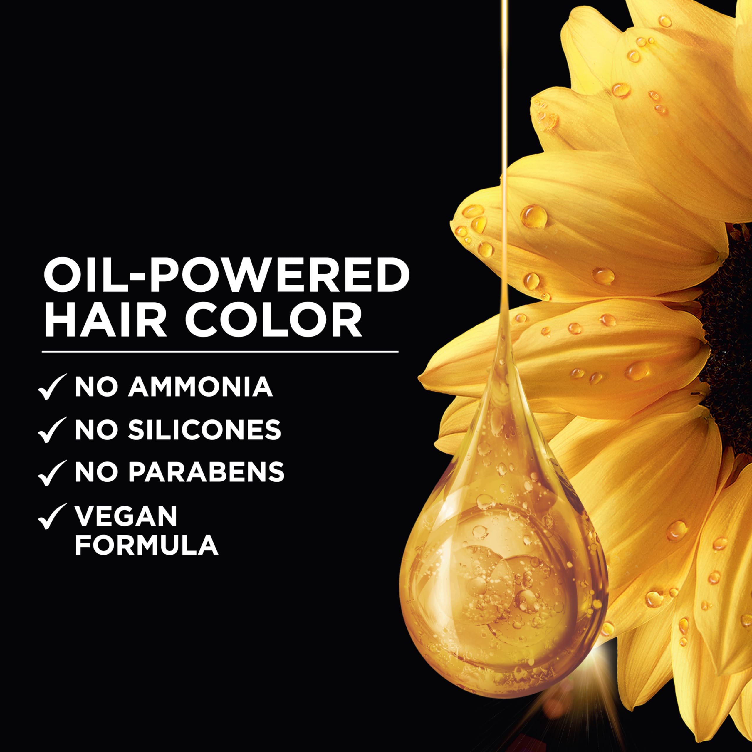 Garnier Olia with sunflower and camellia oils for deep color.