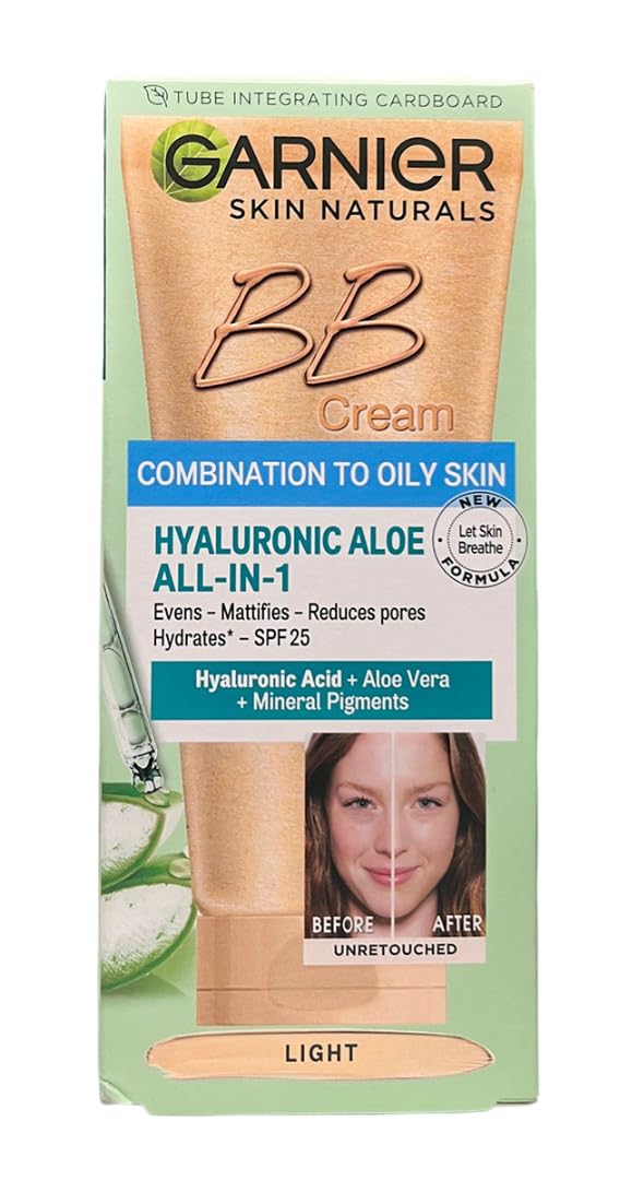 Textura suave de Garnier BB Light que se funde en la piel para un acabado natural.