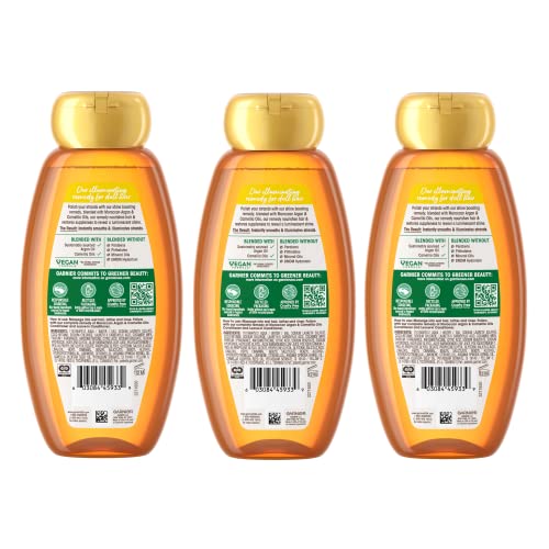 Aplicación suave de Garnier champú argán y camelia para cabello hidratado