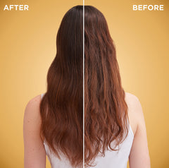 Garnier Whole Blends miel-tesoro, nutre el cabello para un acabado suave.