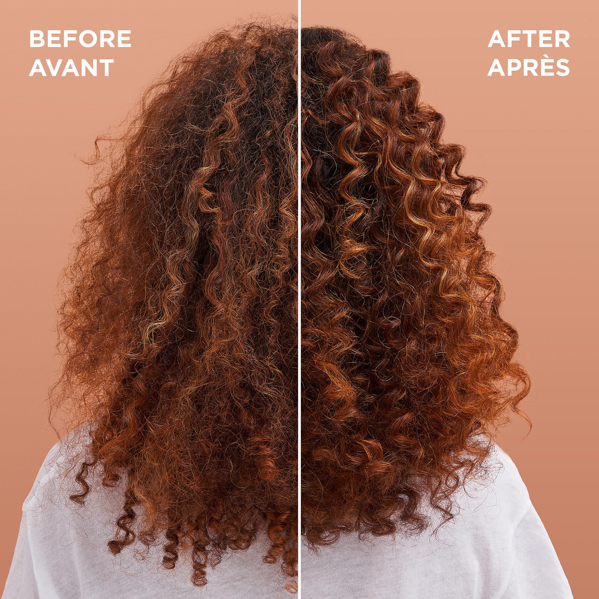 Garnier Whole Blends Aceite combate frizz en cabello encrespado.