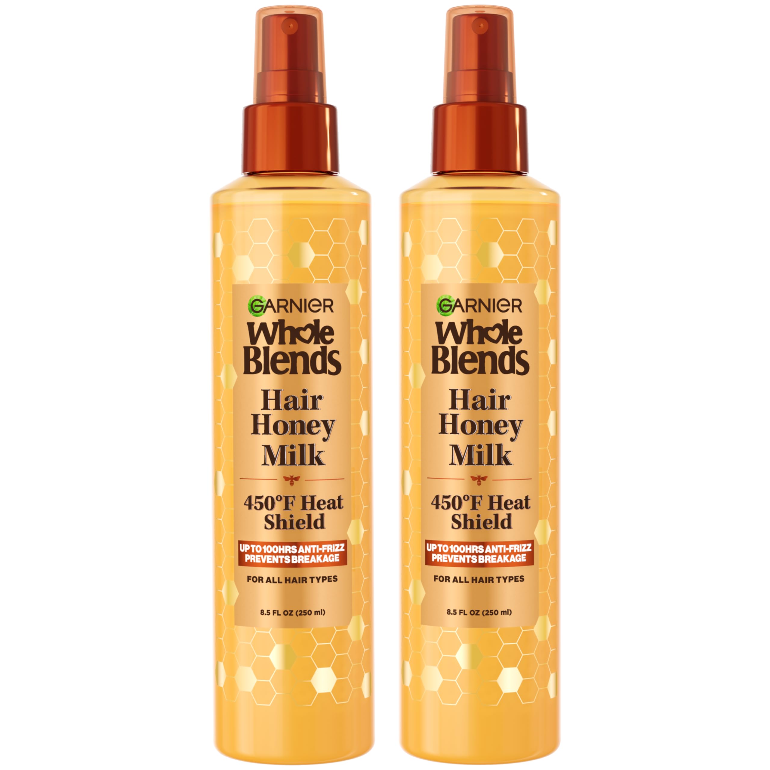 Garnier Whole Blends Miel Leche spray proteccion calor para todo tipo de cabello