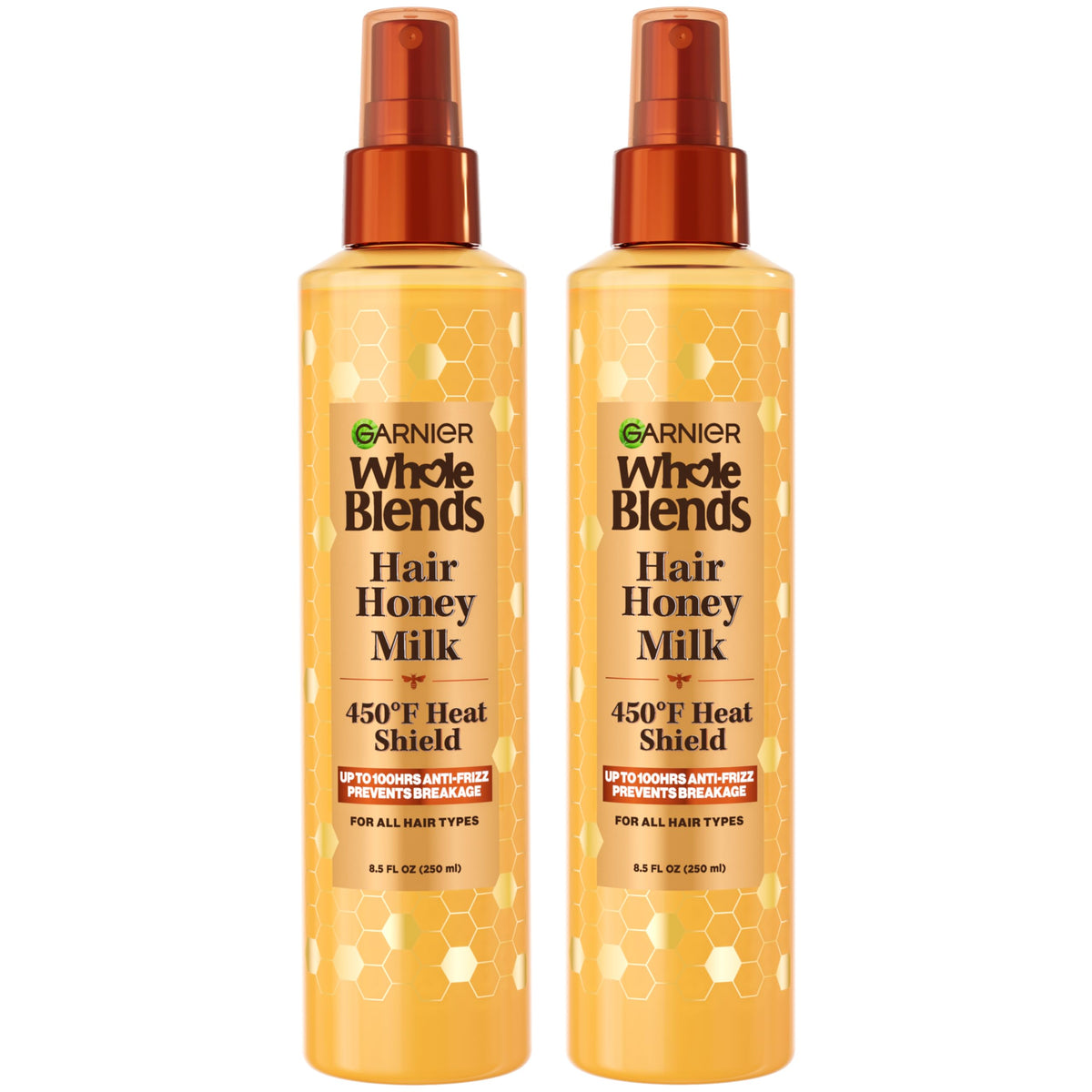 Garnier Whole Blends Miel Leche spray proteccion calor para todo tipo de cabello