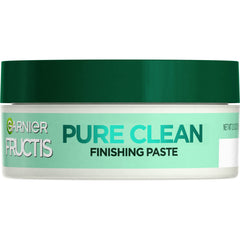 Garnier Fructis Pure Clean Finishing Paste packaging highlights 99% natural formula.