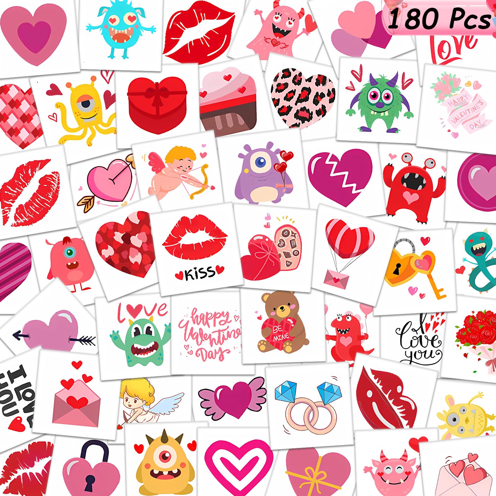 Garsellen tatuajes temporales: corazones y monstruos, ideales para fiestas escolares