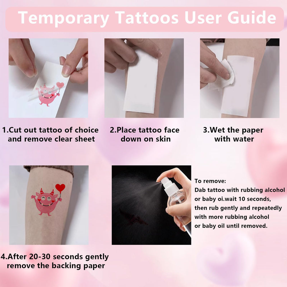 Garsellen tatuajes temporales de rosas, opción delicada para cuadernos