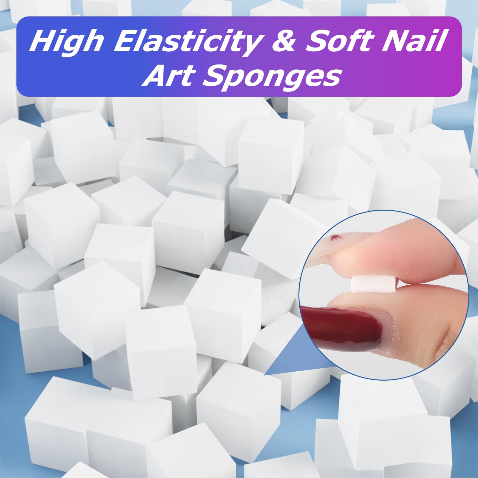 GASRONS ultra-soft, high-density sponges protect nails and cuticles during design