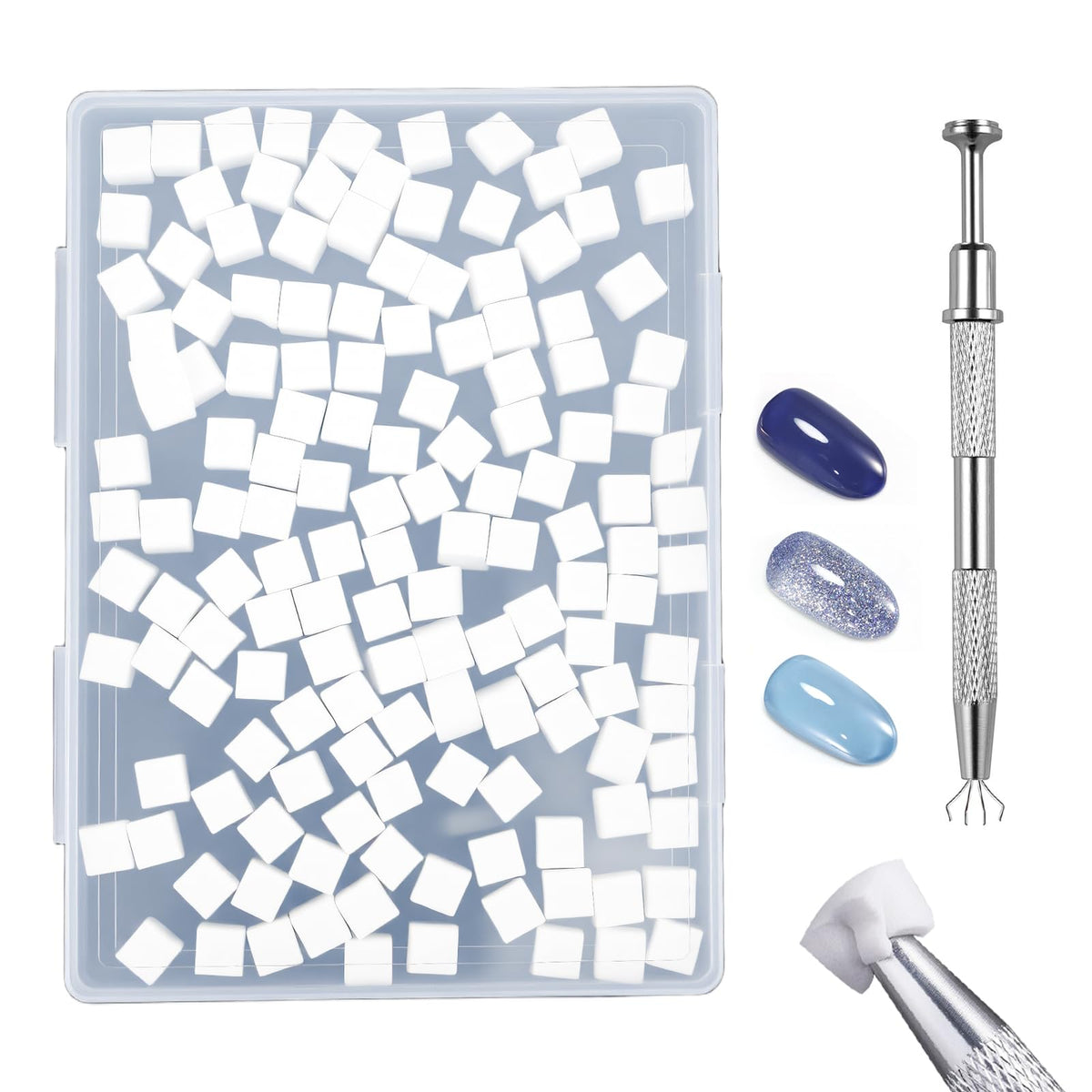 GASRONS soft nail sponges 150pcs pack for gentle, salon-quality blends