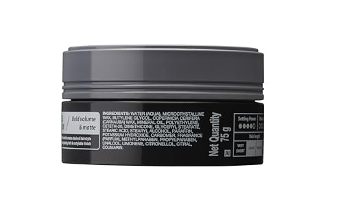 Hair being styled with Gatsby wax for luminous shine.
