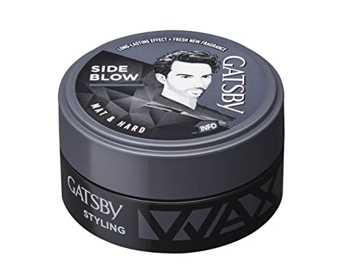 Gatsby wax in hand shows smooth application for natural movement.