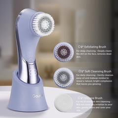 Gaurins exfoliating brush heads deliver thorough exfoliation for smoother skin