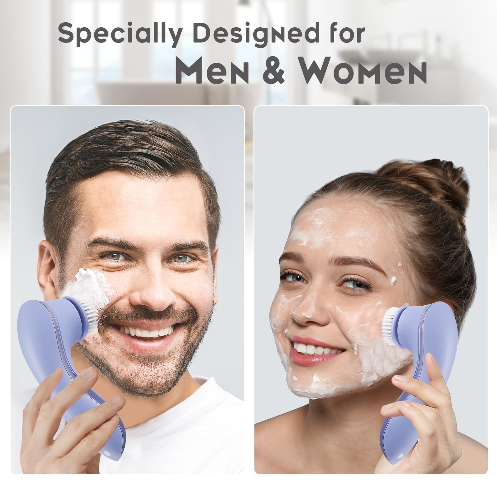 Gaurins spin cleanser demonstrates 360 degree rotation for deep cleansing