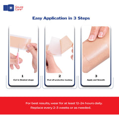 Gauze Care: tira cicatriz silicona para piel sensible de forma segura.
