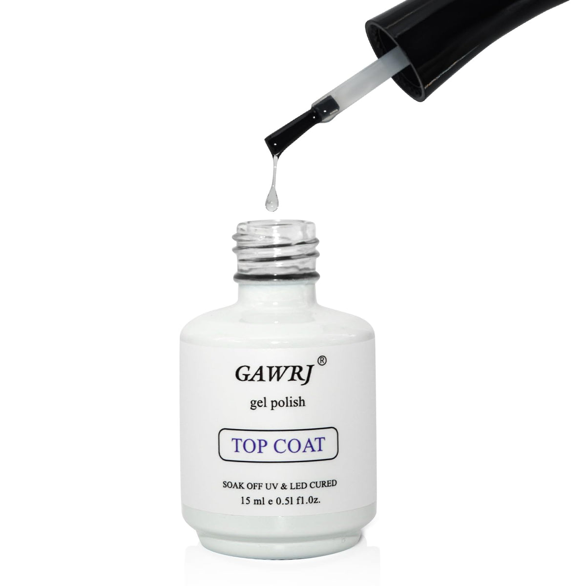 GAWRJ capa superior ultrabrillante en el envase para uñas
