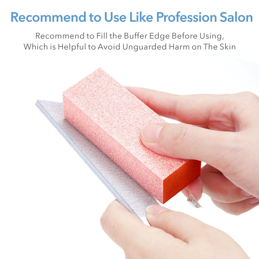 Compact, travel-friendly GAZEPLUS buffer for on-the-go manicures
