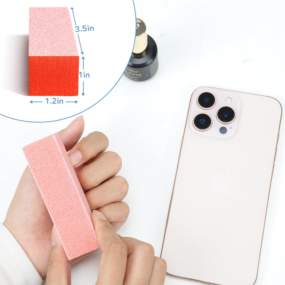 Easy glue residue removal with the GAZEPLUS nail buffer block