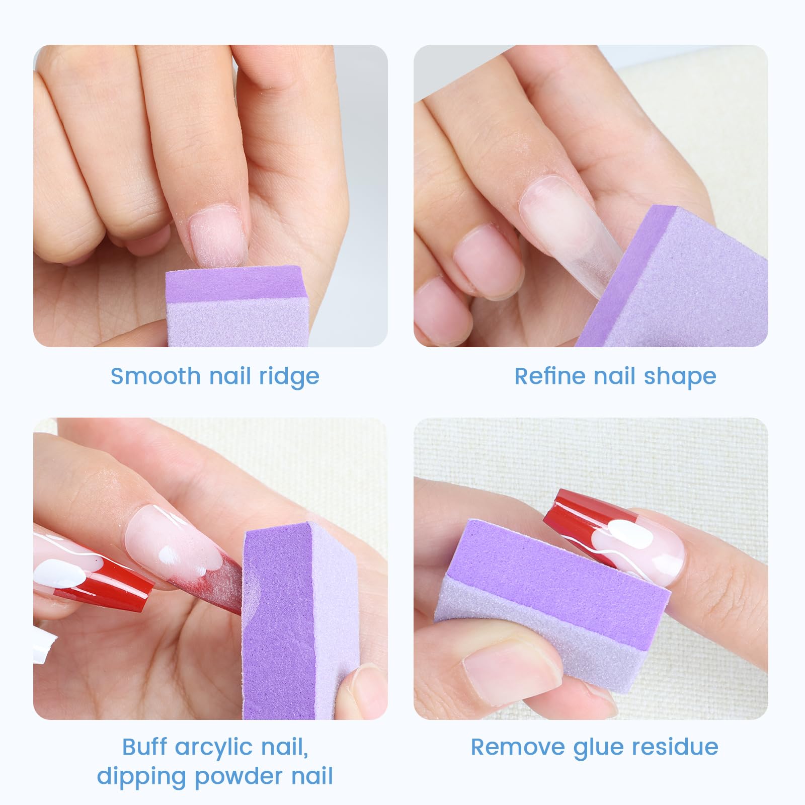 GAZEPPLUS buffer block back view highlighting durable sponge core for long-lasting use.
