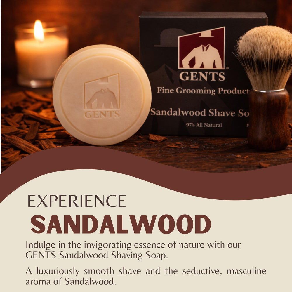 G.B.S Bay Rum shaving soap round close-up with spiced aroma for post-shave freshness