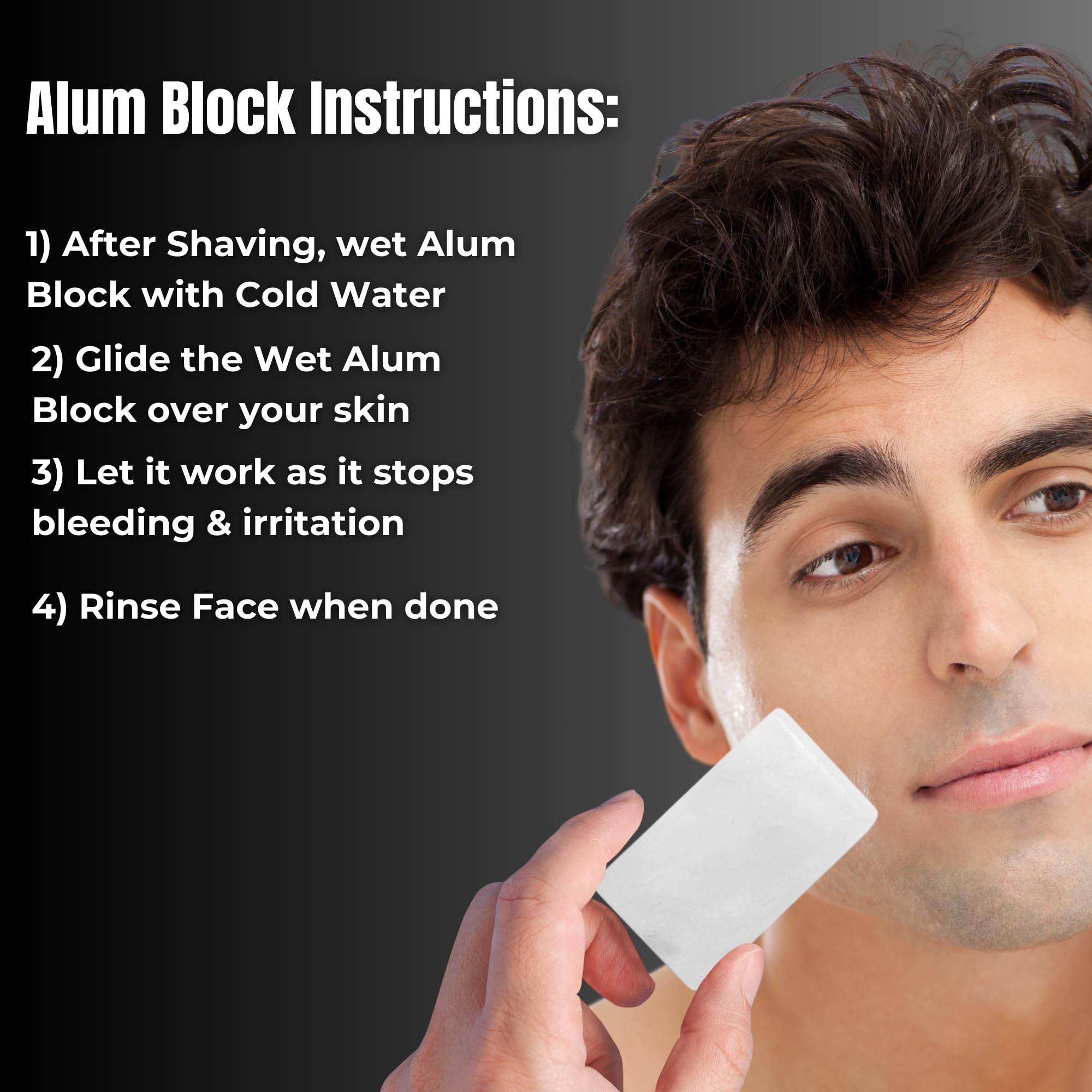 GBS Gents Alum Block with protective case ensures spill-free travel storage.
