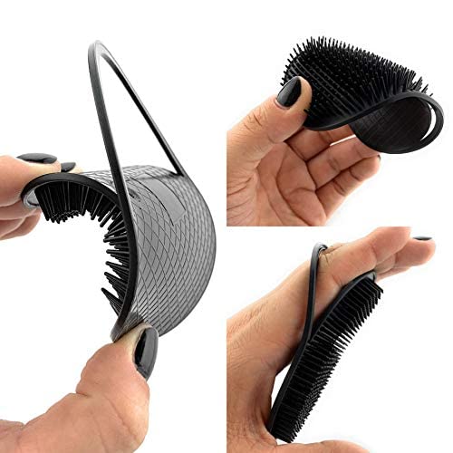 GBS GENTS palm hair brush vibrant colors with palm-friendly design for everyday grooming