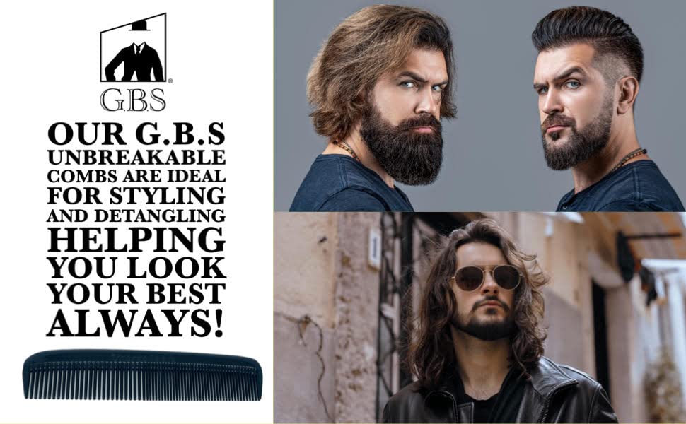 G.B.S GENTS classy black look complements grooming routines