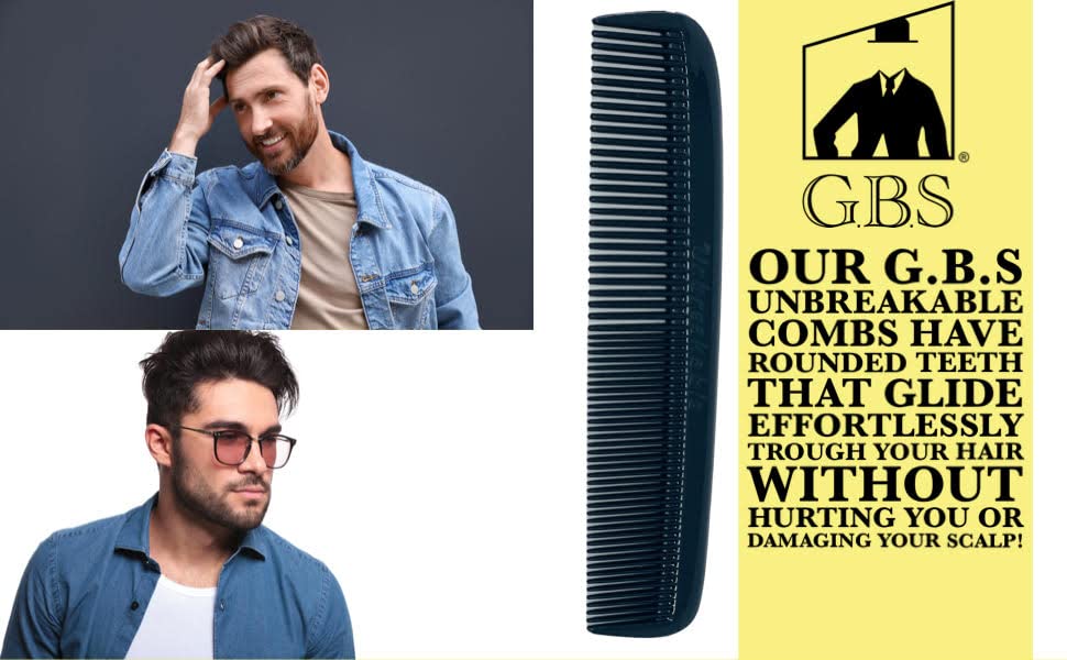 G.B.S GENTS smooth teeth glide through hair with ease