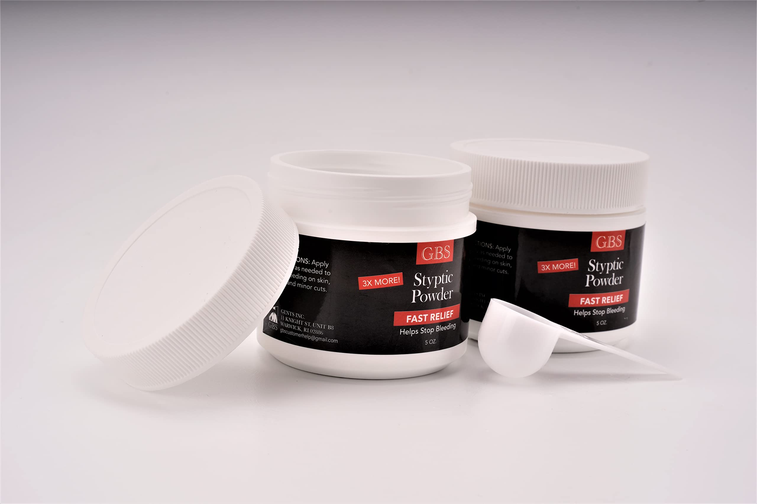 G.B.S Gents Styptic Powder in an emergency kit for home or travel.