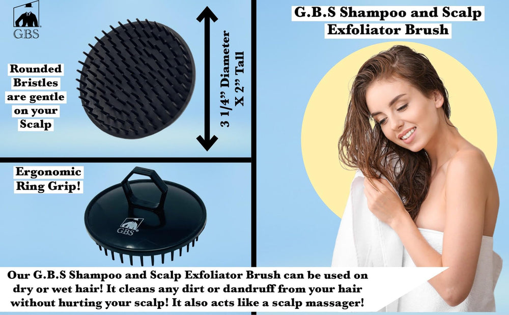GBS Wave Detangling Brush after shower routine detangles and styles