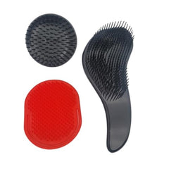 GBS Wave Detangling Brush Set close-up on soft bristles for gentle detangling