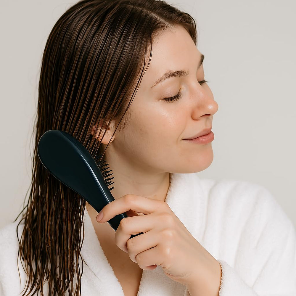 GBS Wave Detangling Brush soft bristles gentle on thick textured hair