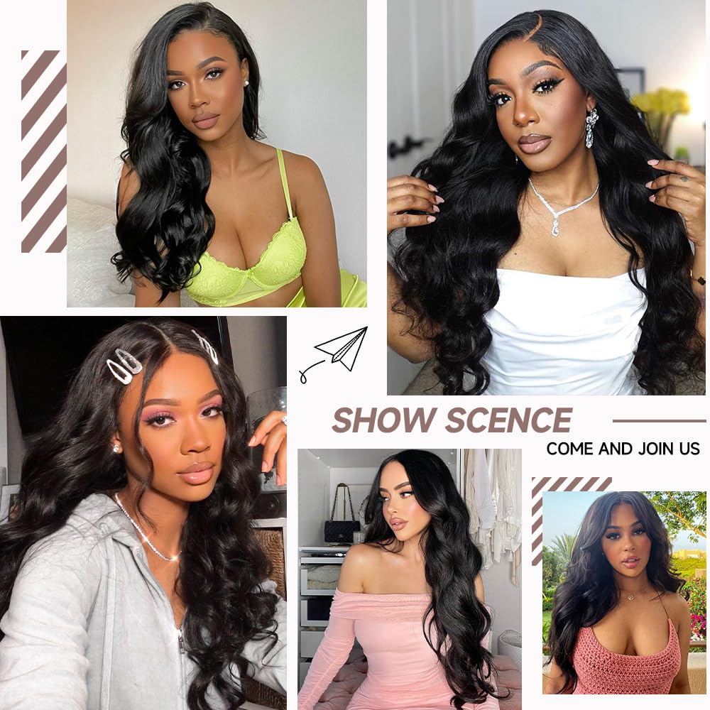 GBUN baby hair detail on 13x6 lace front for realistic hairline