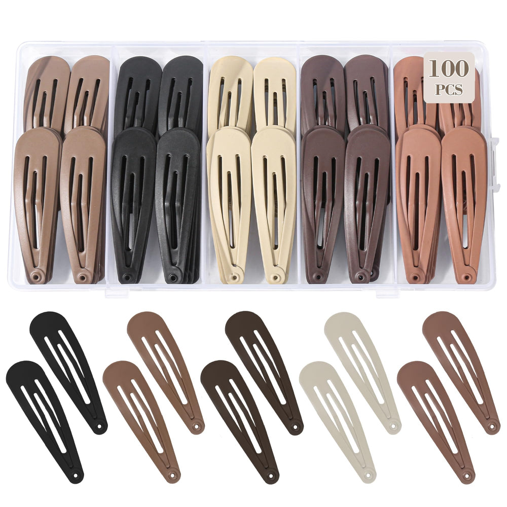 GBYMIUY clips de pelo, 100 piezas con acabado mate para todo tipo de cabello.
