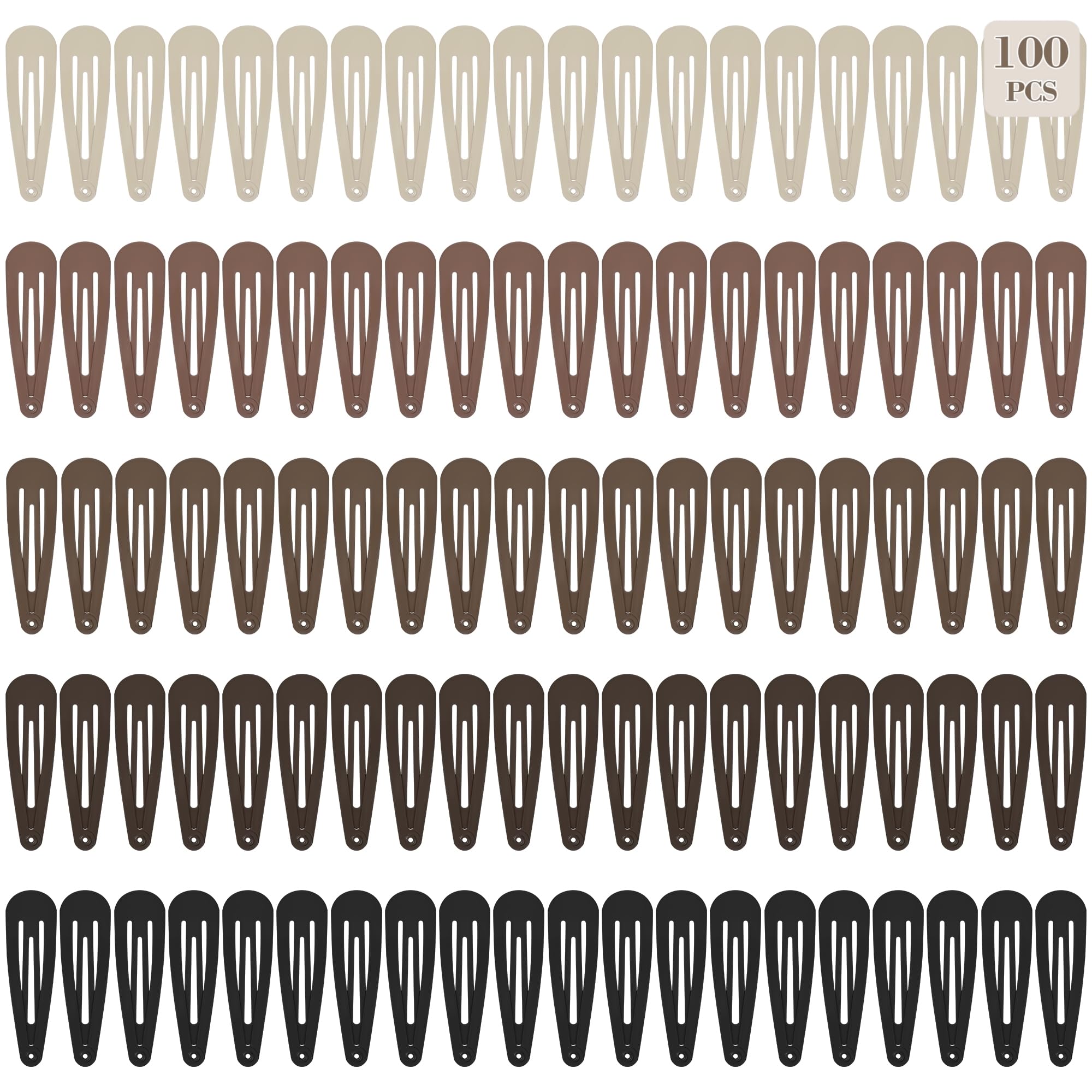 GBYMIUY clips de pelo en 5 tonos neutros, acabado mate para look discreto.