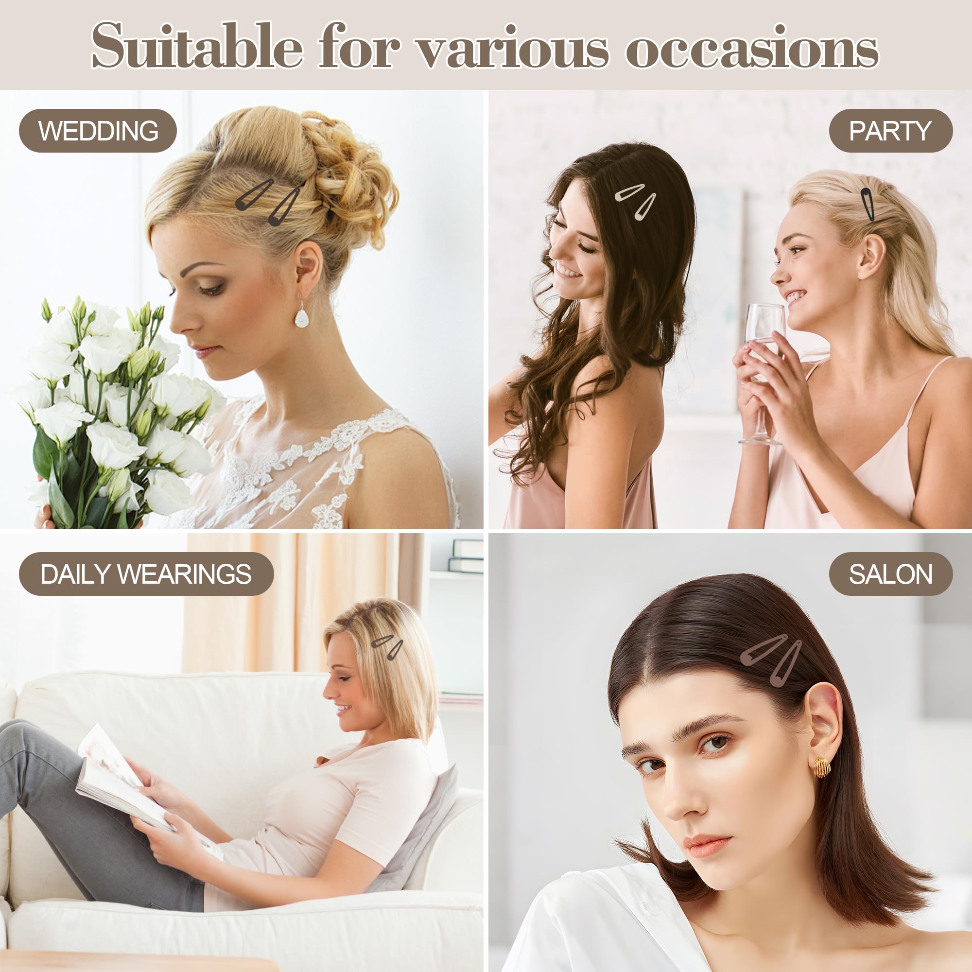 GBYMIUY clips de pelo para eventos y fiestas, ideal para combinar con atuendos.