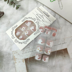 GCSQW press-on toenails with adhesive stickers simplify at-home styling