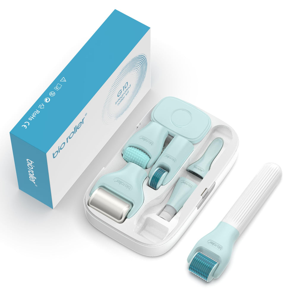 Gdbanlimi beard roller in use for facial hair care